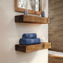 Hanah Home Raf272 Estantería de Pared Decorativa de Madera (2 Piezas)